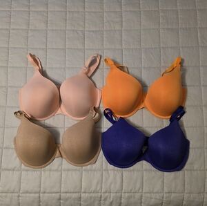 VS Women's Intimates Set - Pink, Orange, Tan, and Purple Bras
